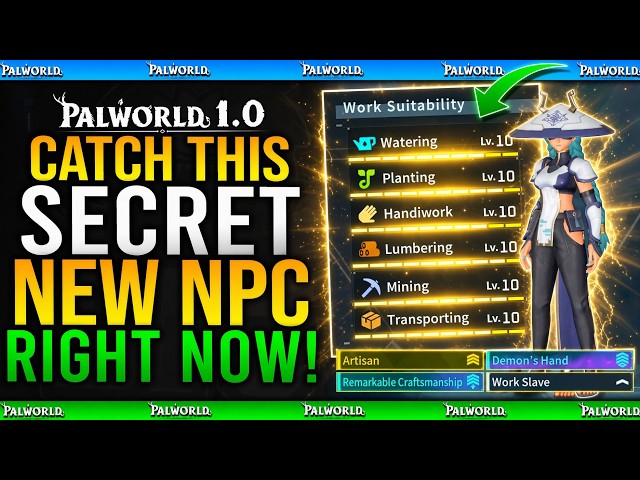 NEW SECRET BEST BASE WORKER Everyone MISSED in Palworld - Best Base Working Pal Guide / How To Get