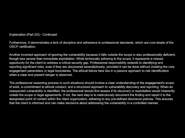 Offensive Security Certified Professional  OSCP  Free Practice Test video