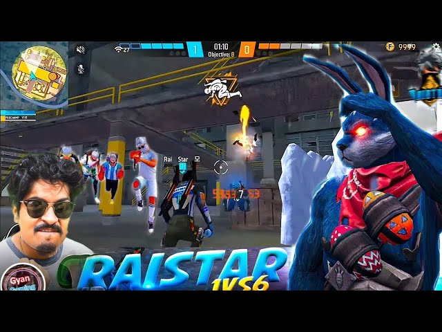 RAISTAR 1V6  GAMEPLAY🥵 |TOURNAMENT GAMEPLAY| OLD MEMORIES| ​⁠ ​⁠@GyanGaming  @RaiStar