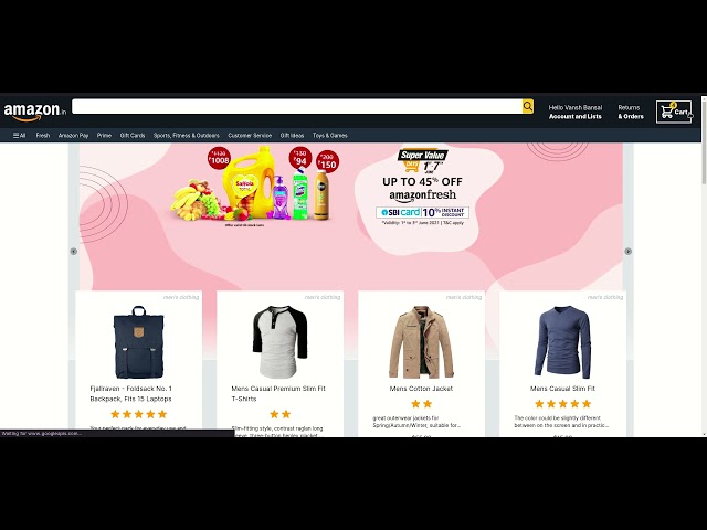 Amazon Clone made with Sveltekit, Svelte, Shop API, and Tailwind CSS with Google Authentication
