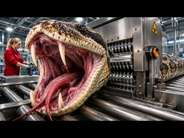 Inside a Python Bioprocessing Factory| From Venom for Medicine to Leather for Fashion (Full Process)