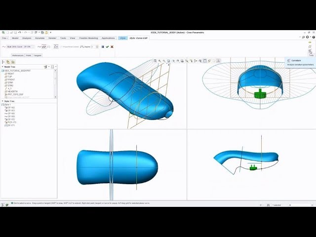 Creo Interactive Surface Design Extension II– Freeform and Technical Surfacing