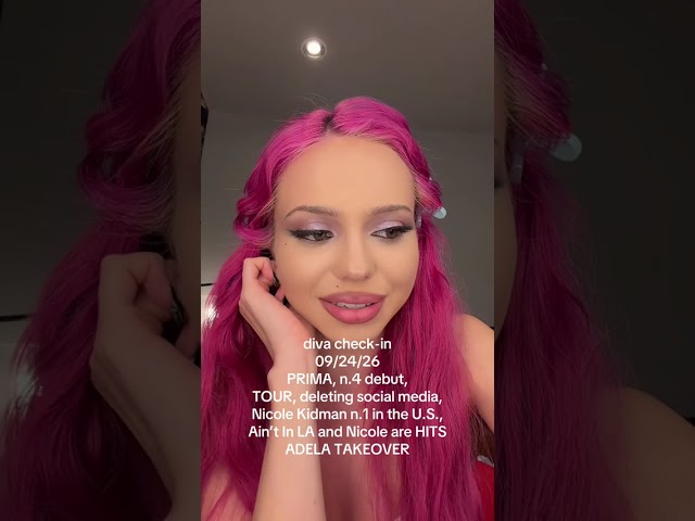 ADÉLA’s new Diva Check-In TikTok post (September 25)