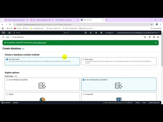Lab 5 Build a Database Server | Module 8 - Databases | AWS Academy | AWS cloud foundations Amazon
