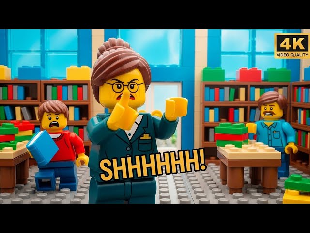 The LEGO City Librarian Who Shushes Everyone Too Loudly 🤫📚📢