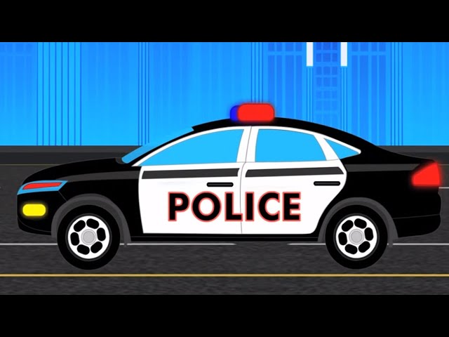 Xe cảnh sát | Xe cho trẻ em | Truy đuổi tội phạm | Trẻ em video | Những chiếc xe đồ chơi