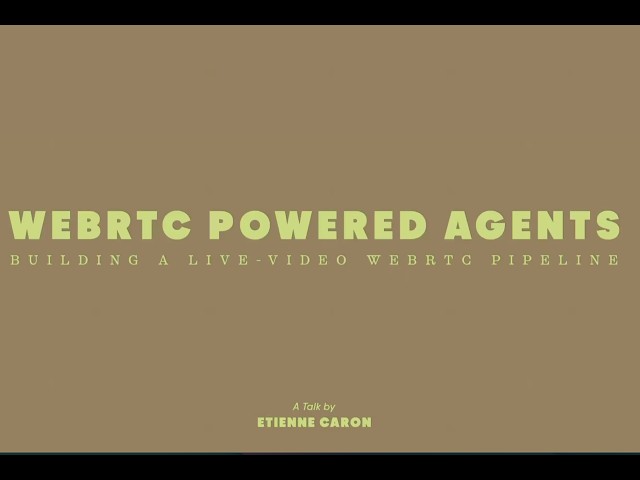 DC/NY Android: Interactive Streams: WebRTC + ML