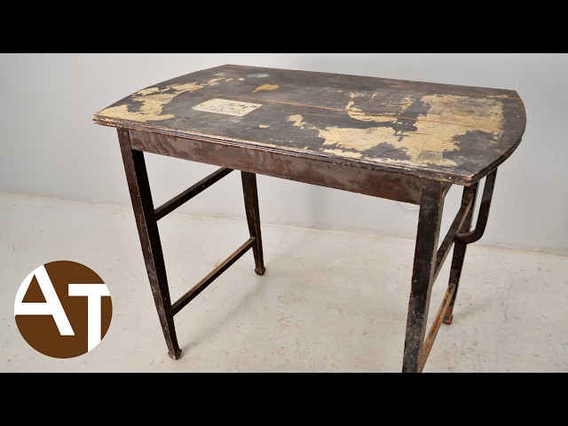 It is actually beautiful table. Latvian Art Nouveau table restoration
