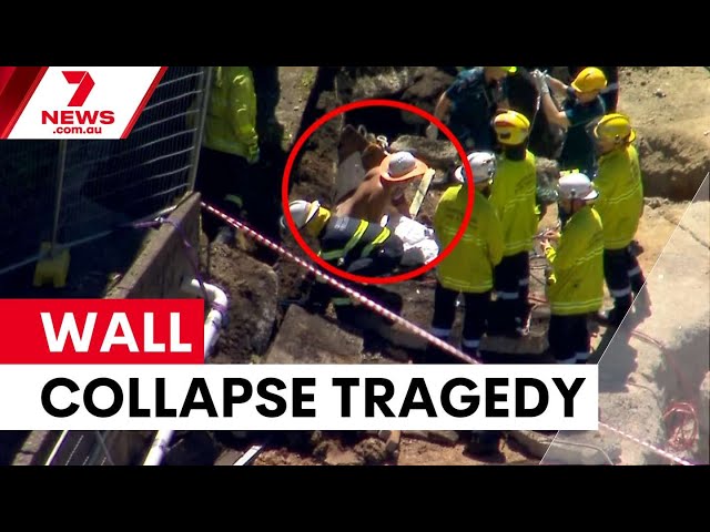 Construction worker dies in Brisbane wall collapse | 7NEWS