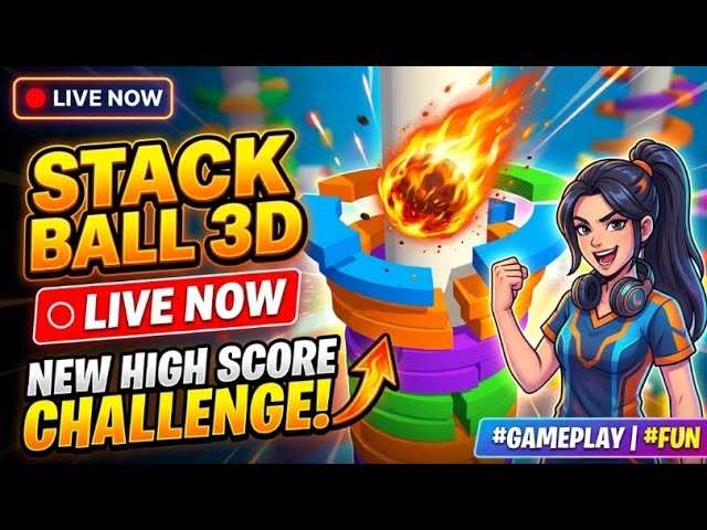 Stack Ball🔴 Hindi Live#Stackball #Live#youtube ☠️🔥Part20