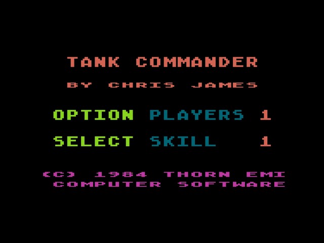 Tank Commander Review for the Atari XL / XE by John Gage