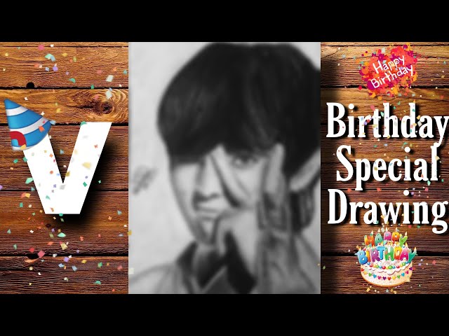 BTS V | KIM TAEHYUNG | Birthday🥳🎂Special Drawing #btsvbirthday