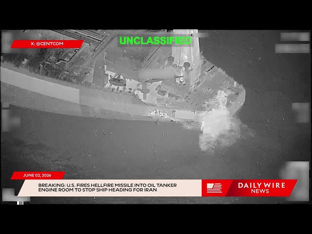 BREAKING: U.S. Fires Hellfire Missile Into Oil Tanker Engine Room To Stop Ship Heading For Iran