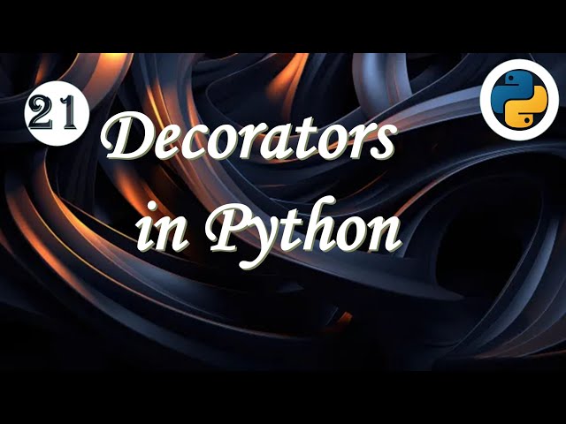 *** Decorators in Python ***