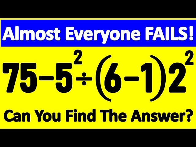 Most People Give Up on This Tricky Math Challenge! Will You Get It Right? 