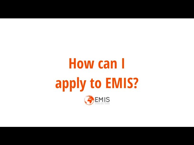 EMIS Application Tutorial