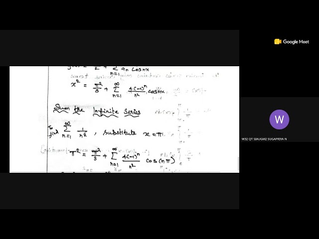UG TRB Maths 2 MCQ UNIT 4: Fourier series expansion, Half range series