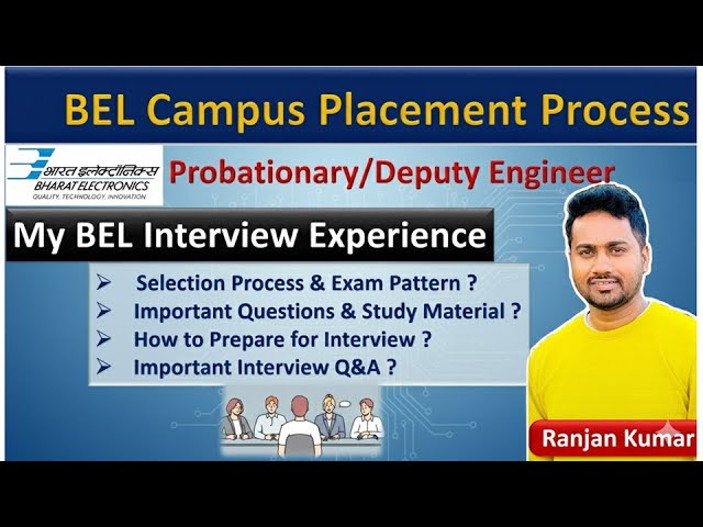 BEL Campus Placement Process | Important Question & Interview Process | BEL Interview|The Mann Maker