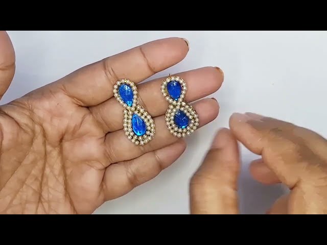 Diy How to make handmade earring at home #easyearrings #jewellerymaking #diyjewelry #earrings