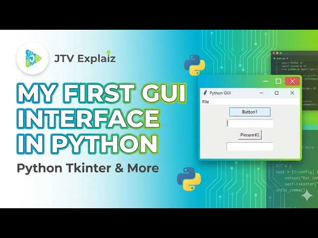 MY FIRST GUI APLLICATION | GUI interface in python | ✅ #GUI #python 