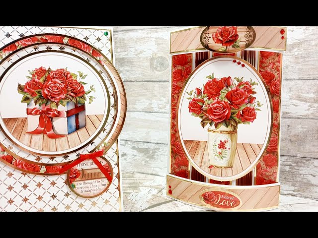 Cardmaking with Hunkydory's Year of Flowers topper collection -June Rose