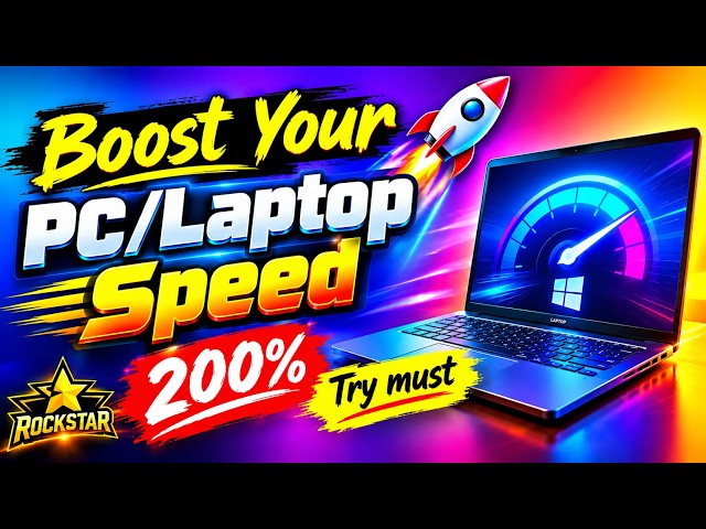 Speed Up Your PC/Laptop | Easy Windows Cleanup, Clean C Drive Junk Files