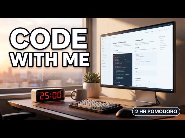 CODE WITH ME | 4× 25/5 Pomodoro | Careful Comprehension for Coders #113 📚