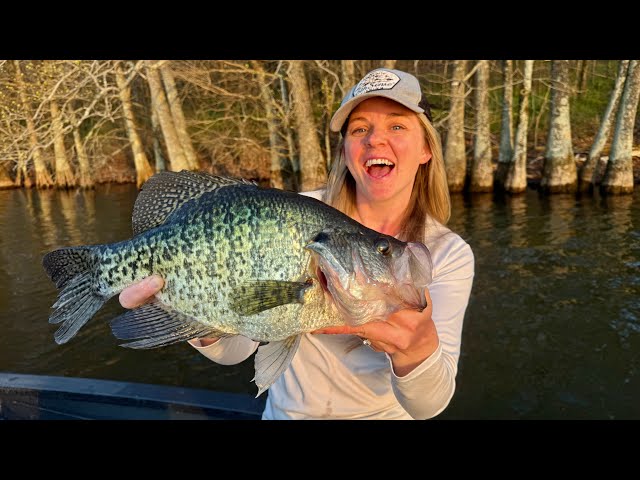 Her BIGGEST CRAPPIE Ever!!! She Finally Did It... (NEW RECORD)