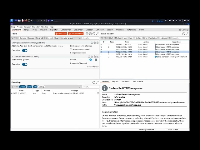 Manipulating WebSocket handshakes with Burp Suite