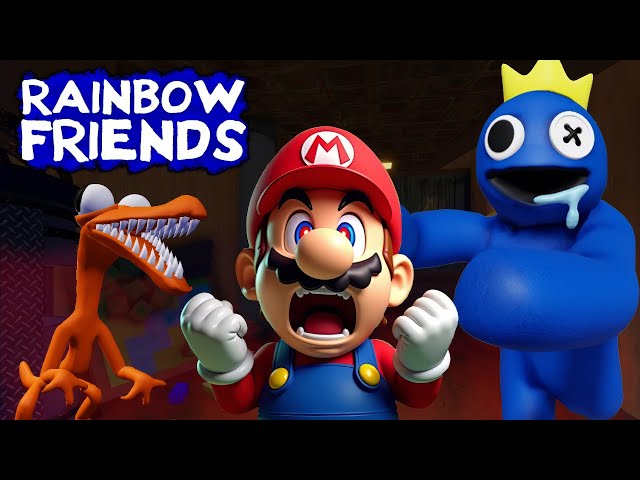 Mario Plays ROBLOX RAINBOW FRIENDS CHAPTER 1 - Funny Moments (MEMES)