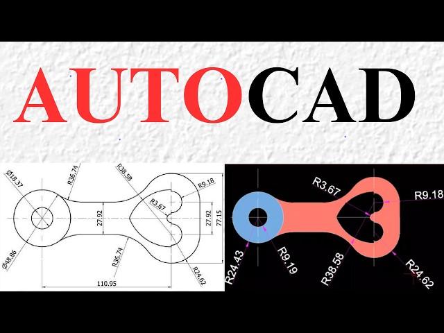 Full Tutorial to Draw This Mechanical Part in AutoCAD 2D | Full Tutorial