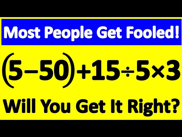 🔥 Looks Super Easy... But Almost Everyone Gets It WRONG! Can YOU Solve It?