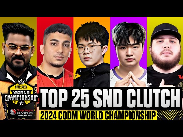 Top 25 SND Clutch Plays! | 2024 CODM World Championship
