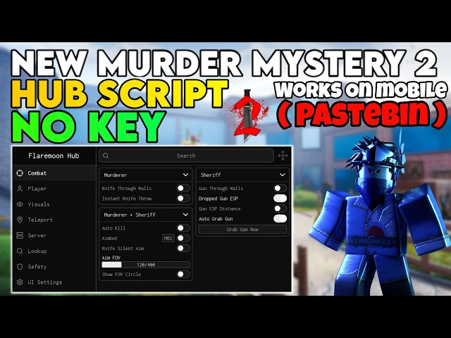 MM2 Script 2026 🗡️ NO KEY! Aimbot, Shoot Murderer, Grab Gun & More! | Pastebin Direct Link