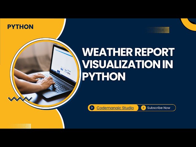 Weather Report Visualization in Python | Line Plot Using CSV | CBSE IP / CS #coding #python