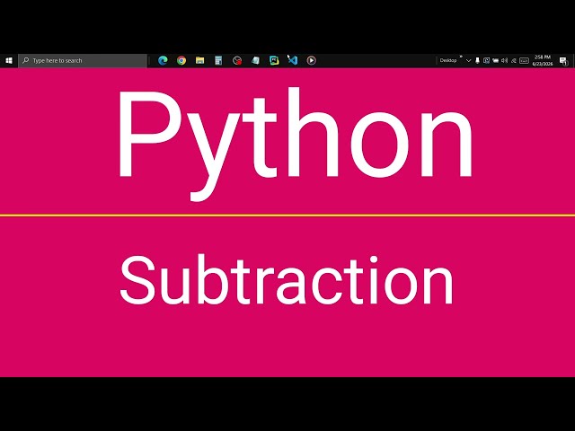 Python Subtraction Guide: Variables, Lists, and User Input