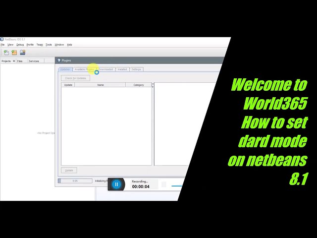 How to set dard mode on netbeans 8.1
