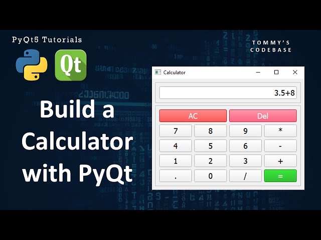 Build a calculator with PyQt5