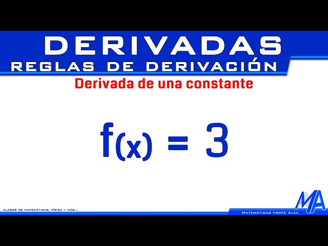 Derivative of a Constant | Rules of Differentiation