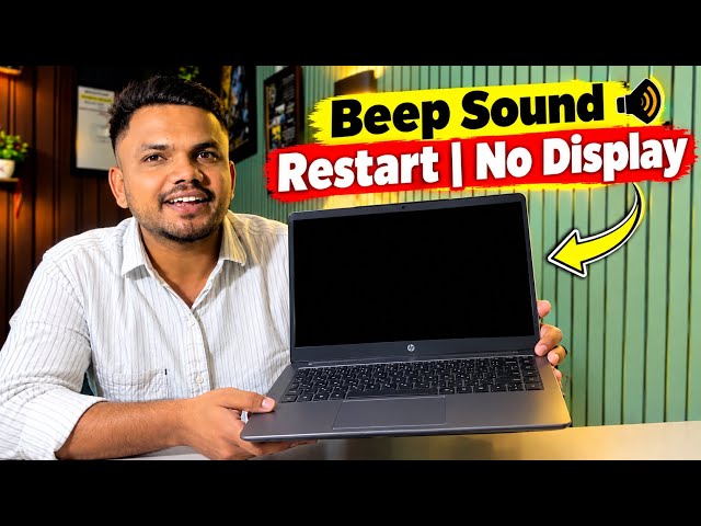 How to Fix HP Series Laptop Continuous Beeping + Restart Problem | No Display 😱 in Windows 11