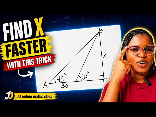 Only one clever idea unlocks X in this trigonometry math problem.
