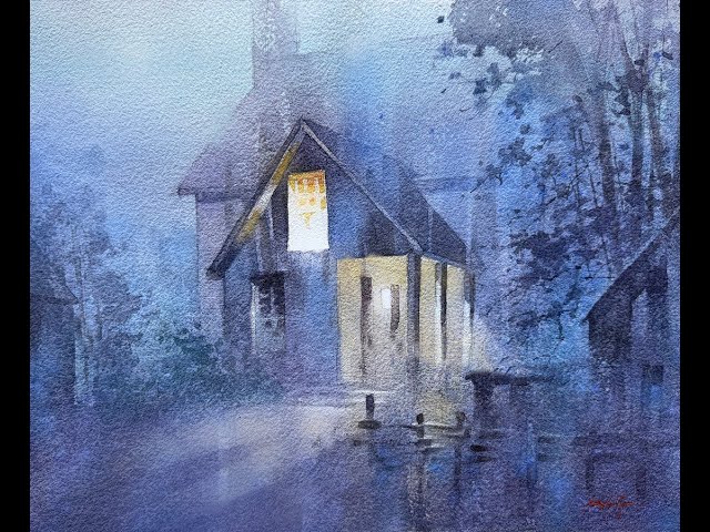 Winter Path - Part 2 #watercolor #watercolor_painting_tutorial #memory #painting #tutorial