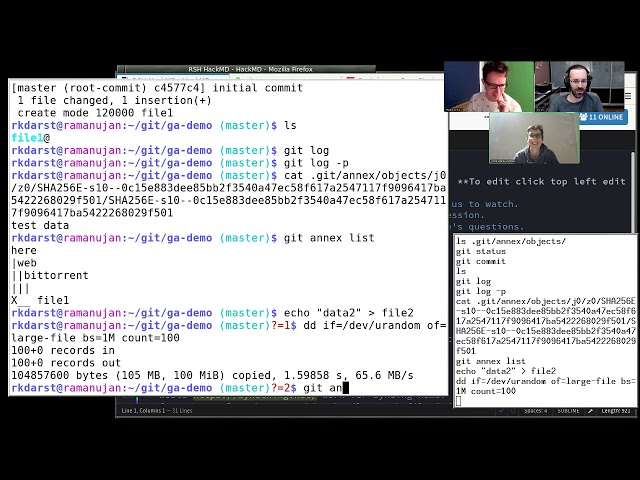 Research Software Hour 012: git-annex tutorial