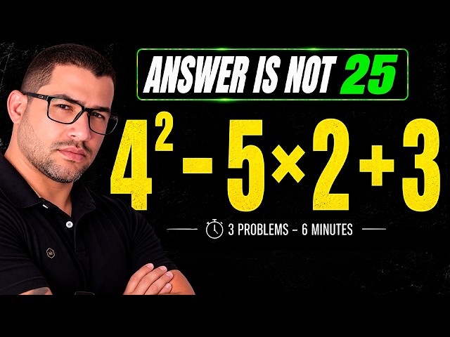 The Third One Gets Everybody | Math Warm-Up #3 — 3 Order of Operations Problems