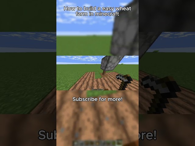 How to build a easy wheat farm in minecraft