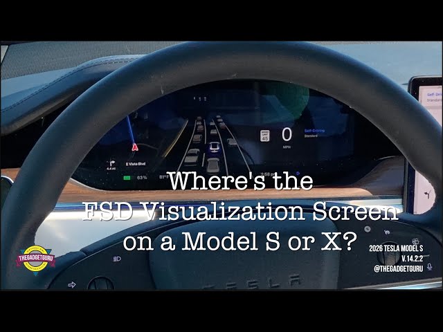 Where's the FSD Visualization Screen on the Tesla Model S and Model X? #tesla #fsd #2026models