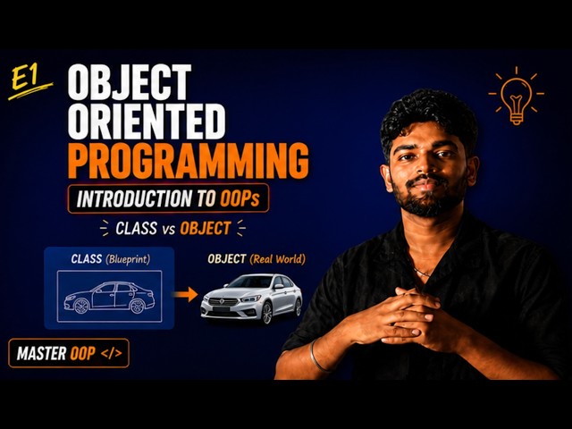 Object Oriented Programming Intro | Explained in Tamil for Beginners | Episode 1 of 5 part series