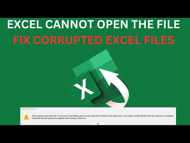 Excel Cannot Open the File Format/File Extension Is Not Valid/Corrupted – Latest Successful Methods