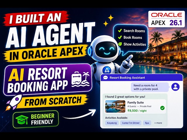 Build Your First AI Agent in Oracle APEX 26.1 | Complete Agentic AI Tutorial