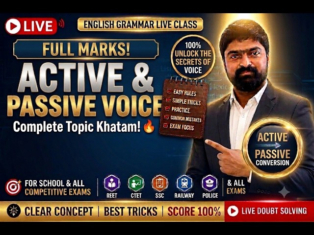 Active & Passive Voice | Final Touch - Part 6 | Complete Topic Khatam! 🔥